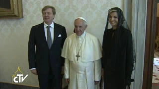 Il Papa incontra i reali dei Paesi Bassi