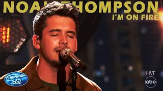 Noah Thompson Sings Bruce Springsteen I'm On Fire  On American Idol 2022 Top 3