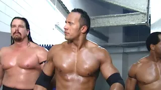 The Rock & APA Vs Chris Benoit,  Edge & Christian - RAW IS WAR!
