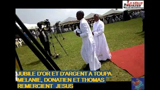 LEDEBATV: Jubilé de sacerdoce à Toupa avec Mgr Low, sœur Mélanie et Père Thomas