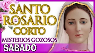 Santo Rosario Corto de Hoy Sabado 🌷 Misterios Gozosos 💖 Rosario a Santa Virgen María