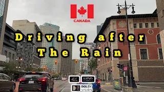 Canada Trip  Driving after the Rain  Real Footage  Relaxing Music  4K HDR Dolby Vision  Scenic