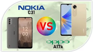 Nokia C31 VS Oppo A17k | Smartphone 1 Jutaan