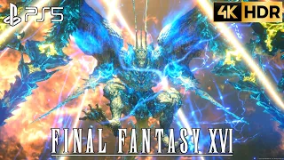 Clive Vs Bahamut FINAL FANTASY 16 Bahamut Boss Fight 4K HDR| PS5 FF16 Bahamut Boss Fight 4K HDR