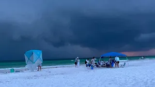 Powerful Florida Thunderstorm On The Beach - Bradenton