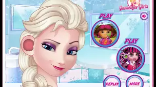 NEW Disney. Мультфильм для девочек. Принцесса Эльза лечит уши Elsa Ear Doctor