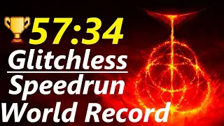 Elden Ring Any% Glitchless Speedrun in 57:34 (WORLDS FIRST SUB 58)