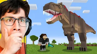 I Fooled My Friend with DINOSAURS in Minecraft