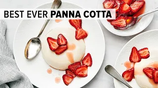 PANNA COTTA with strawberries - so easy and delicious!