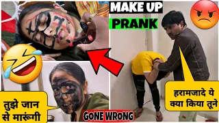 Make-up💄Prank on Sister 😂😂 || Gone extremely wrong || Skater Himanshu