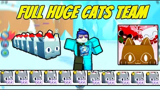 Getting Full TEAM OF HUGE CATS |INSANE TRADES | Pet Simulator X