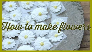 How to make marguerite daisy made from sugar/FLOWER