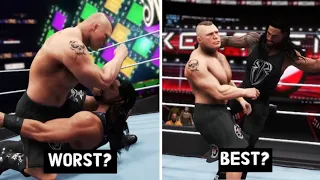 WWE 2K: Every Roman Reigns vs Brock Lesnar match RANKED from Worst to Best