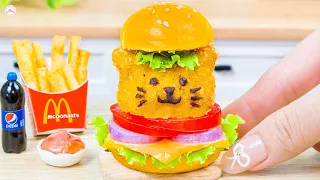 1000+ Miniature Cooking Food Recipes l Best Of Miniature Chicken Cheeseburger By Yummy Bakery