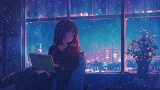 POV:  It's raining you decide to have  a relaxing night in listening to calm lofi music