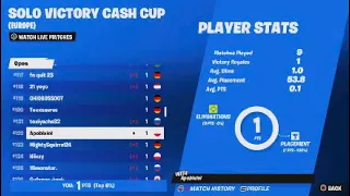 How I Won A Game In The Solo Victory Cash Cup Finals On Console ($100)