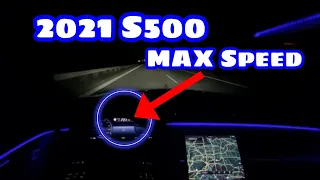 2021 Mercedes-Benz S500 W223 NIGHT TOP SPEED on AUTOBAHN by DriveMaTe