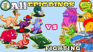 Crazy dino park All Epics Dinosaurs fighting with big dinos