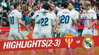 Highlights Sporting de Gijón vs Real Madrid (2-3)