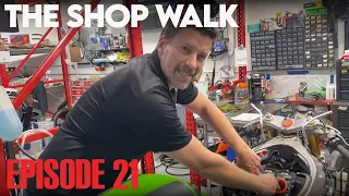 The Shop Walk - 7/9 ft. Swiss Honda RC30 and Kawasaki ZX-7RR Race Bike