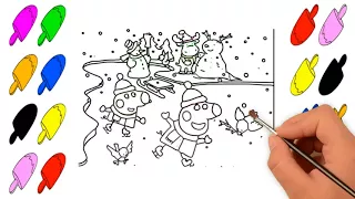 Coloring Peppa Pig Episodes #14-14  DAYS OF PEPPA PIG-Peppa Pig Episodes-Learn Coloring