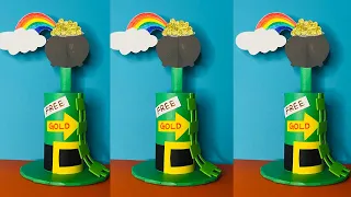 DIY Leprechaun trap ideas | St Patrick’s Day craft ideas | Pot of gold Leprechaun trap