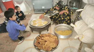 Daily Life of Nomads: Kneading and Baking Sweet Bread