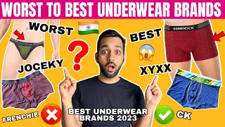 BEST UNDERWEAR BRANDS FOR MEN IN INDIA 2023 | Men's Underwear Guide | WORST TO BEST UNDERWEAR BRANDS