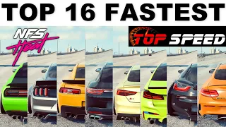 NFS Heat - Top 16 Fastest Cars (2021 Update)