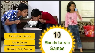 10 one minute games for kids and adults | indoor games for kids | 10 awesomely fun indoor games