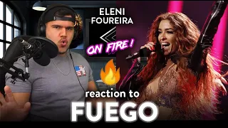 Eleni Foureira Reaction FUEGO Eurovision Finale (ON FIRE!!!) | Dereck Reacts