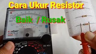 CARA Mengukur Resistor Dengan Multimeter.