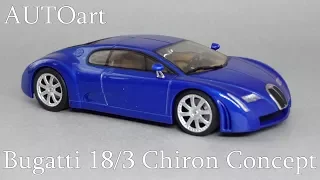 1999 Bugatti Chiron 18/3 сoncept car by Italdesign | AUTOart | обзор масштабной модели 1:43