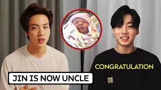 BTS Jin Just Became Uncle, BTS members Cutest Reactions!