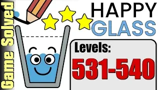 Happy Glass | All Levels 531-540 (Solution 3 Stars ★★★)