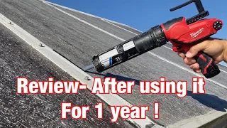 Milwaukee cordless caulk gun Review after actually using it for one year