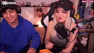 Capri llora y celebra los 700k seguidores en Twitch con Puvlo💕