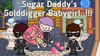 Sugar Daddy's Golddigger Babygirl...!!! 😱😈💵 | Toca Life World 🌍 | Sad Story 💗 | Toca Boca