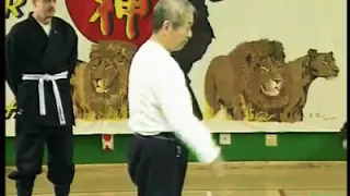 Masaaki Hatsumi using the Kukan in "Tanto Jutsu- Muto Dori"