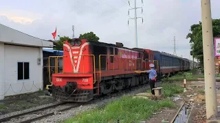 Train SPT1 Phan Thiet - Saigon passing Binh Trieu Railway Station (2019)