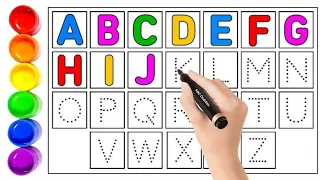 Learn ABCD Alphabets and numbers counting 123. Shapes for kids and Toddler . ABC Phonics song.part 4