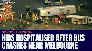 Children Hospitalised After School Bus Crash Near Melbourne