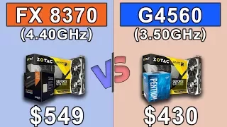 G4560 (3.5GHz) vs FX 8370 (4.4GHz) OC  | Which is a better for money...???