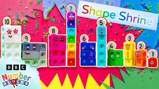 Numberblocks Mission HQ - Ep 5/5 | Full Episode - 🌟✨ Shape Mystery, Sports Heroes & Square Party 🧩🏆🟩