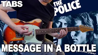 The Police - Message In A Bottle | Guitar cover WITH TABS | + SOLOS