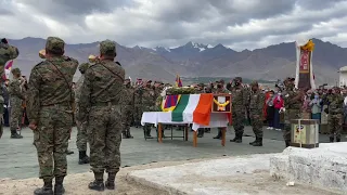 SFF Tibetan army. | Coy late Nyima Tenzin funeral | full video