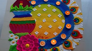 #1810 Satisfying video | sand art | diwali rangoli designs | navratri rangoli design