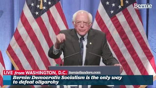 Bernie Sanders to Deliver Speech On How Democratic Socialism Is the Only Way to Defeat Oligarchy