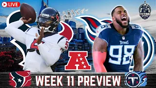 Houston Texans vs Tennessee Titans | NFL Week 11 Preview