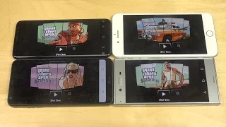 GTA San Andreas Samsung Galaxy S8 vs. iPhone 7 Plus vs. Sony Xperia XZ vs. LG G6 Gameplay!